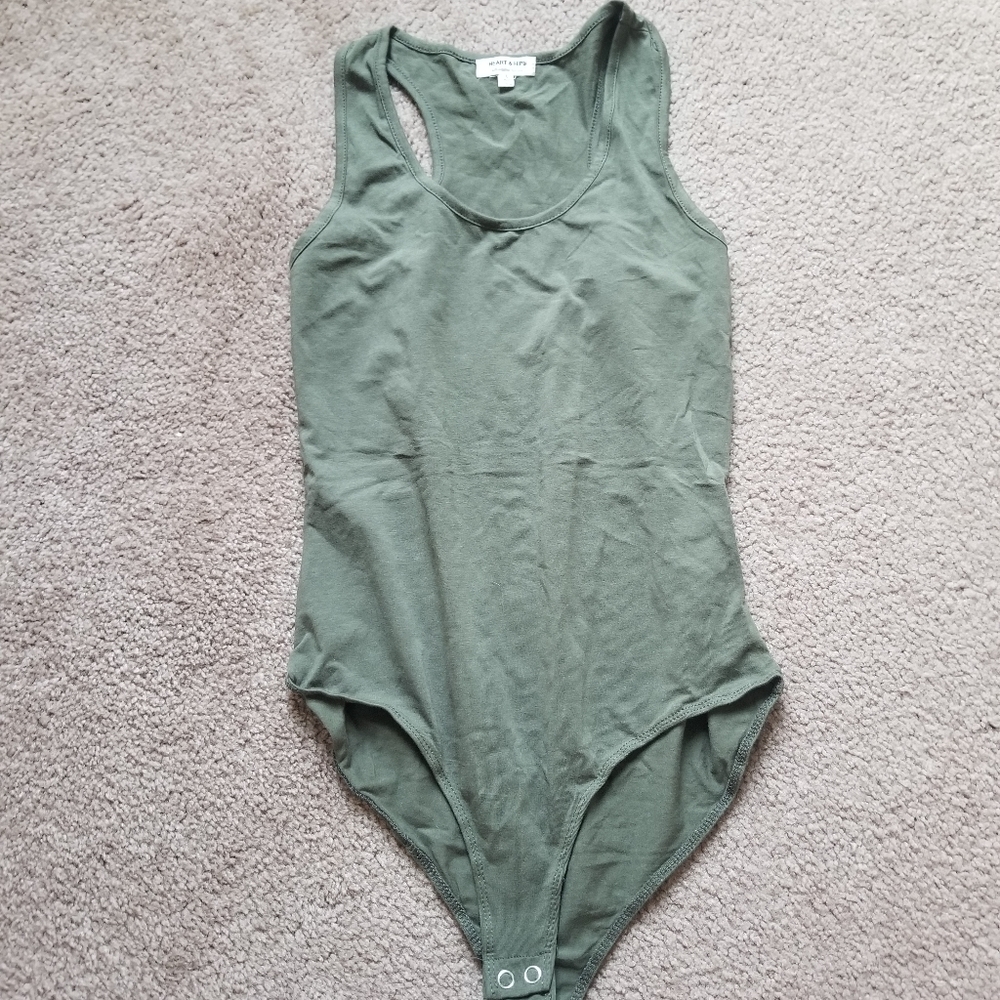 NWOT Olive bodysuit